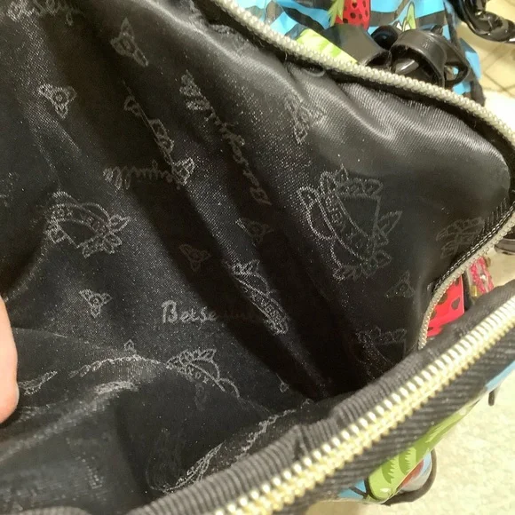 Betsey Johns Betseyville Strawberry Floral Handbag Vintage - Picture 7 of 11